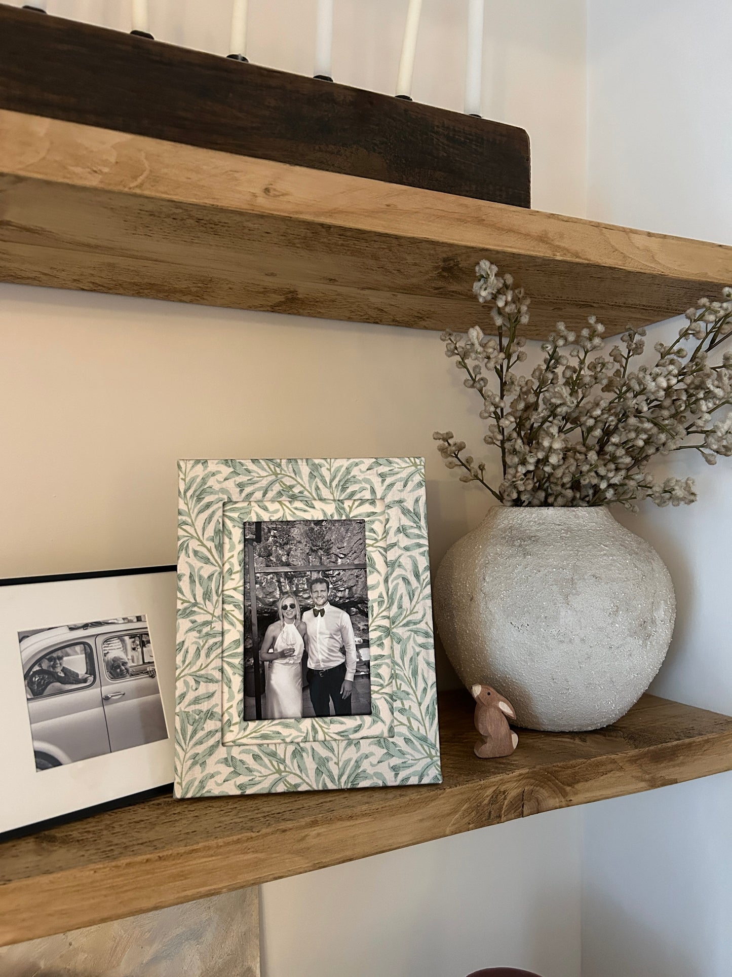 Morris&Co Green Willow Fabric Photo Frame