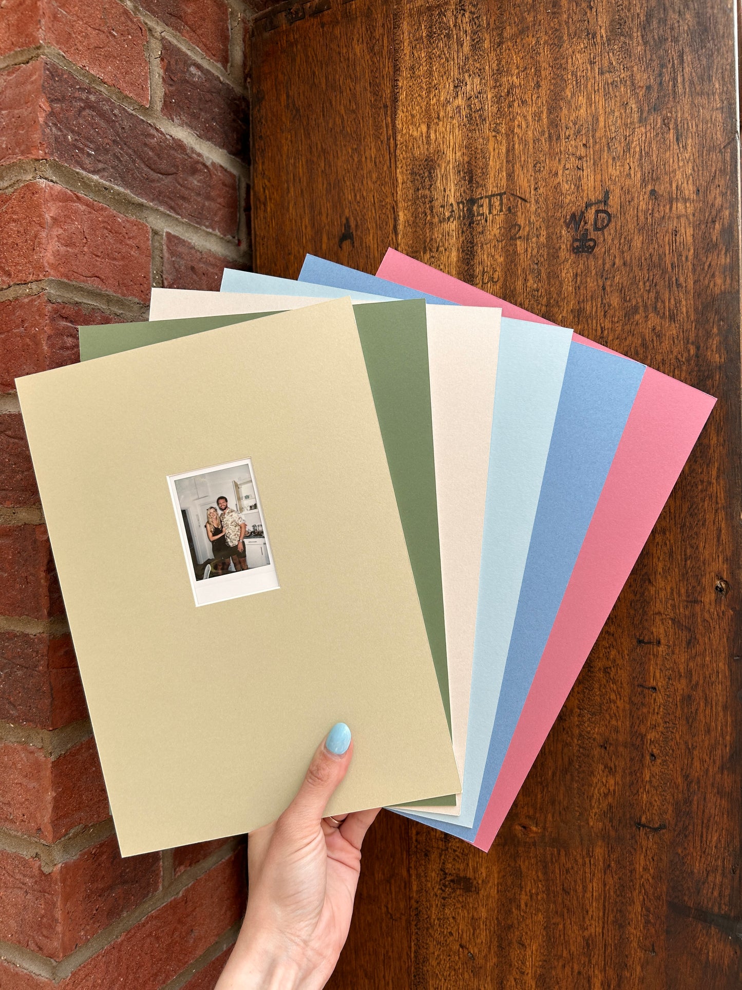 Instax Mini Polaroid Luxury A4 Mount (With Colour Options)