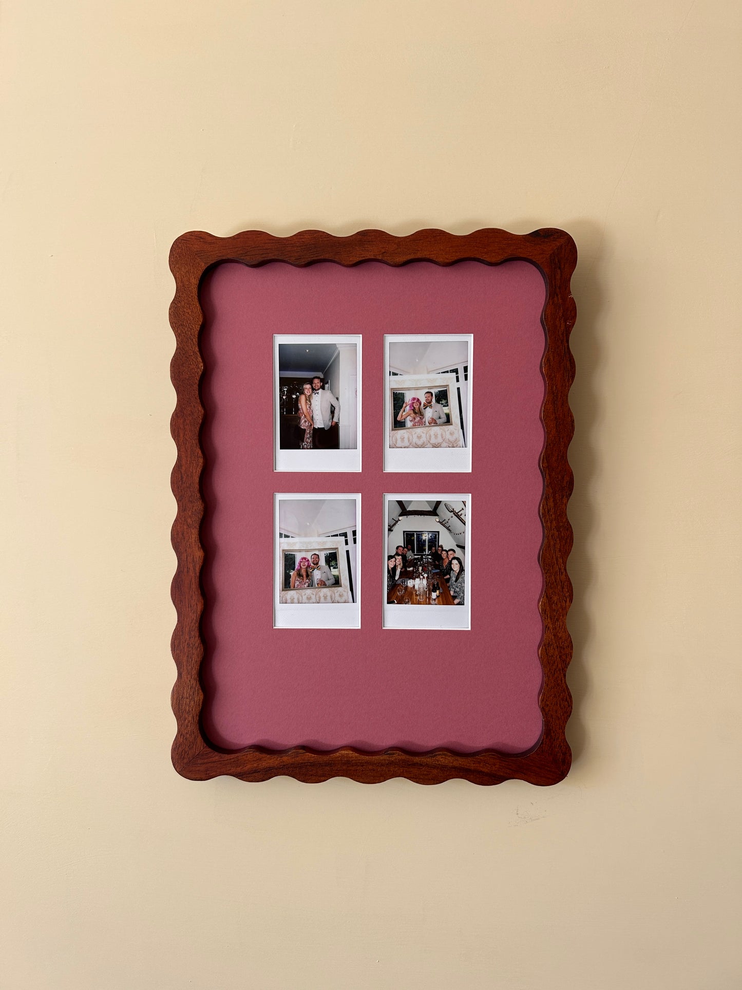 4 x Instax Mini Polaroid Luxury A4 Mount (With Colour Options)