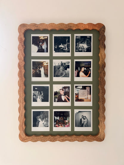 12 x Instax Square Polaroid Luxury A3 Mount (With Colour Options)