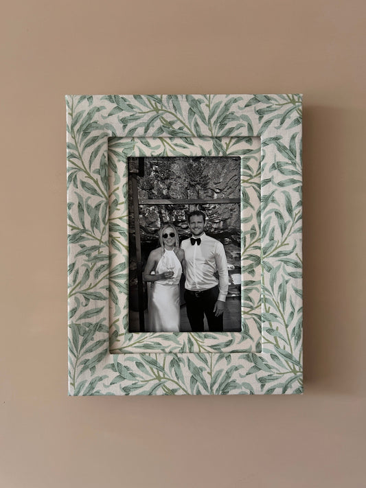 Morris&Co Green Willow Fabric Photo Frame