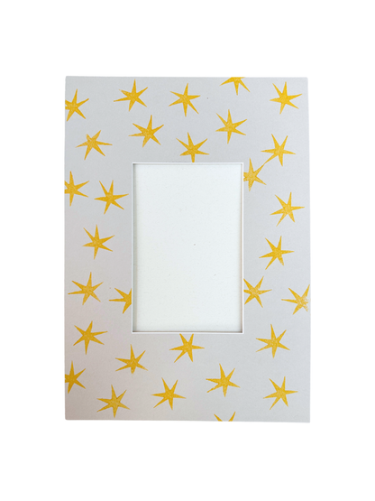 A4 Block Printed Star Mount