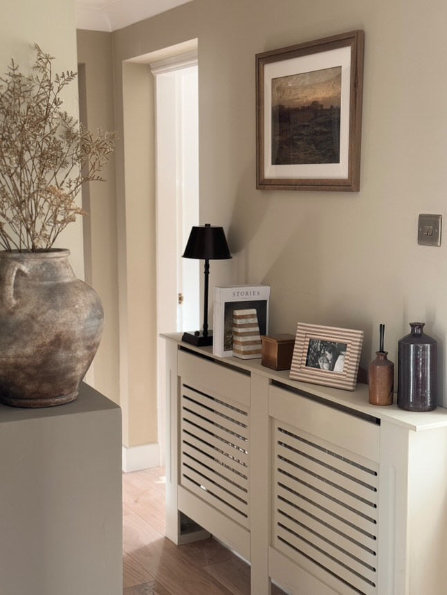 Brown Stripe Fabric Photo Frame