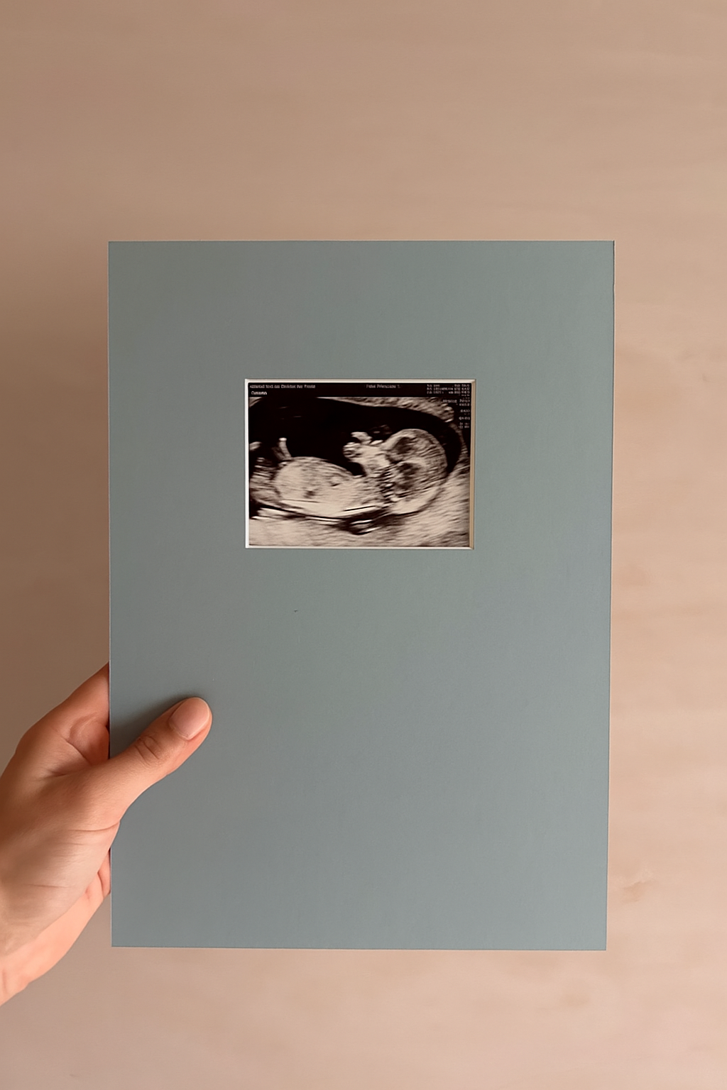 A4 Luxury Baby Scan Mount (With Colour Options)