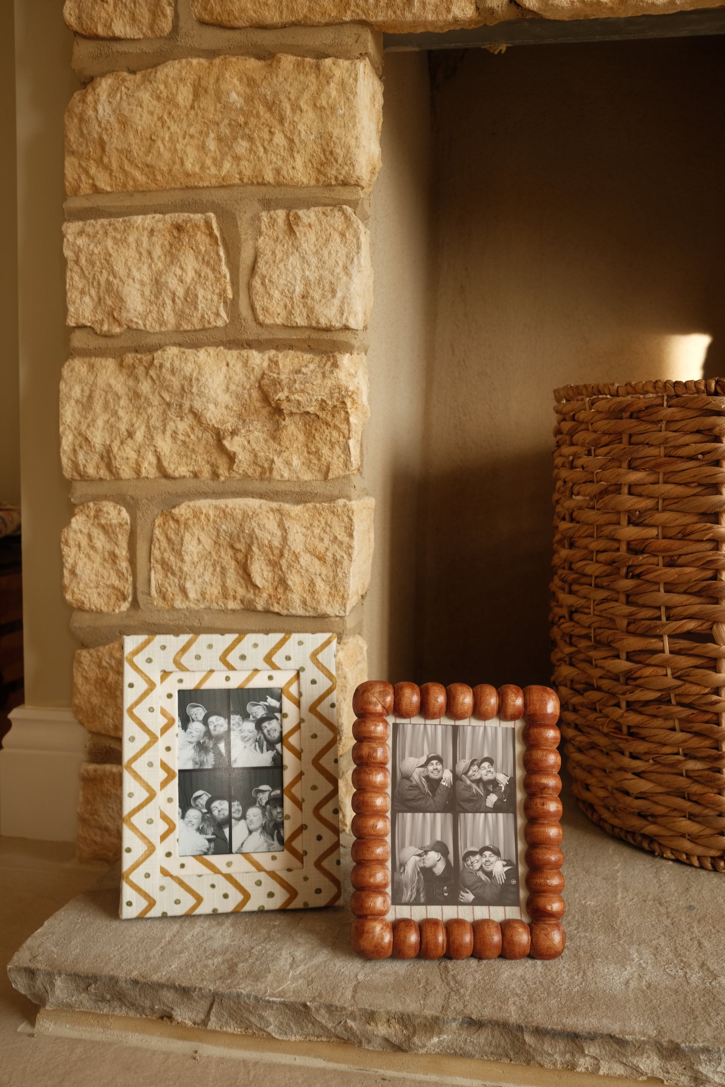 Zig Zag Fabric Photo Frame