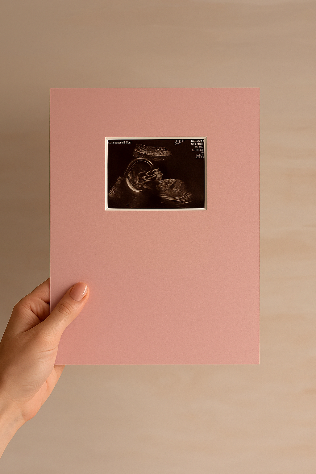 A4 Luxury Baby Scan Mount (With Colour Options)