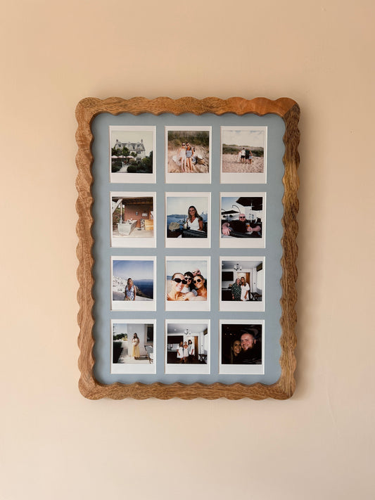 12 x Instax Square Polaroid Luxury A3 Mount (With Colour Options)