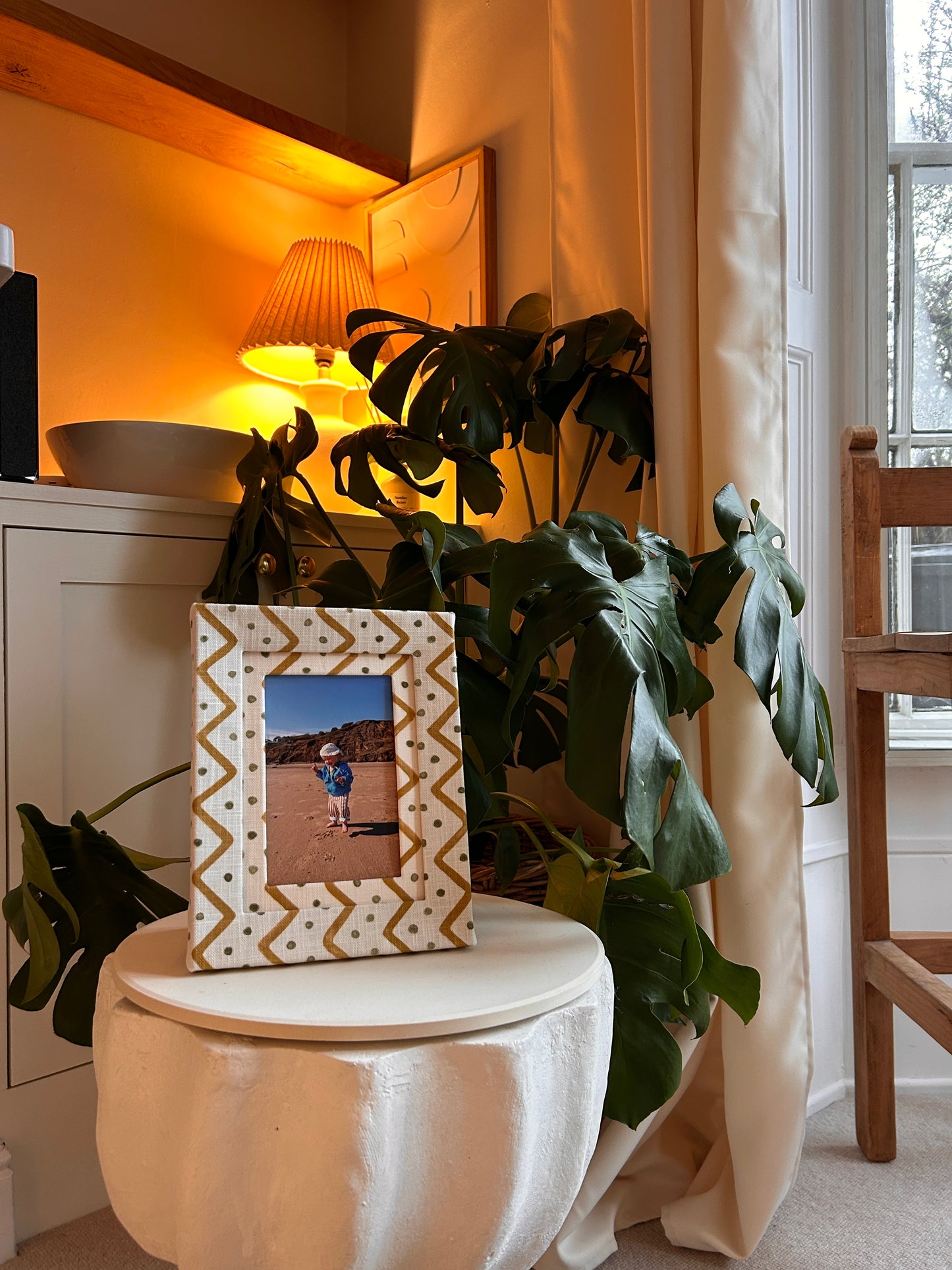 Zig Zag Fabric Photo Frame